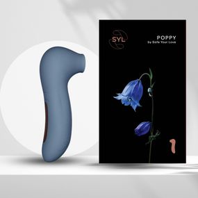 Вакуумний стимулятор SYL POPPY – твій секретний ключ до насолоди!, BLUE, BLUE