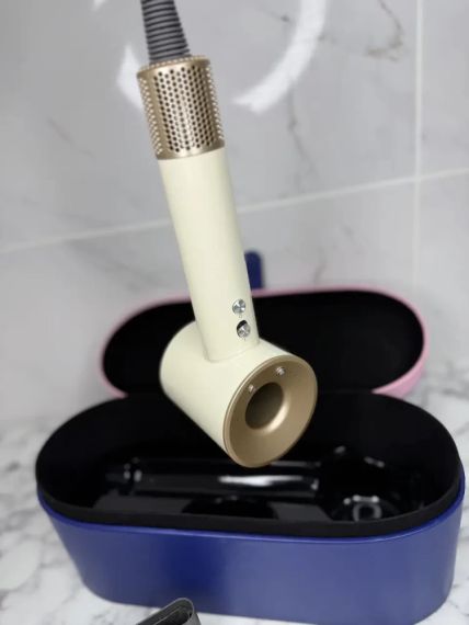 Super Hair Dryer фен с кейсом 1 насадка Золотий | Зображення 3