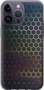 Чохол на iPhone 14 Pro Max Переливні стільники із силікону FCh_010186