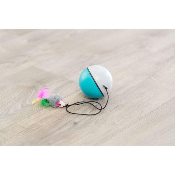 Інтерактивна іграшка для котів м'ячик з моторчиком та мишкою Trixie, 9 см | Зображення 3