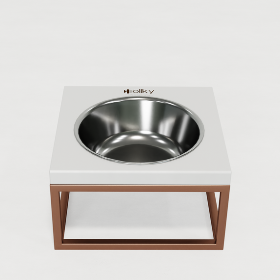 Миска на подставке для кошек и средних собак Hollky Base Solo M (1 × 0,8 л) Solo M-212110-GLWH | Зображення 6