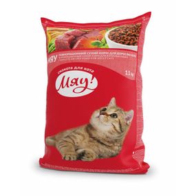 Сухой корм для кошек Мяу! с мясом, рисом и овощами 11 кг (4820083902109)