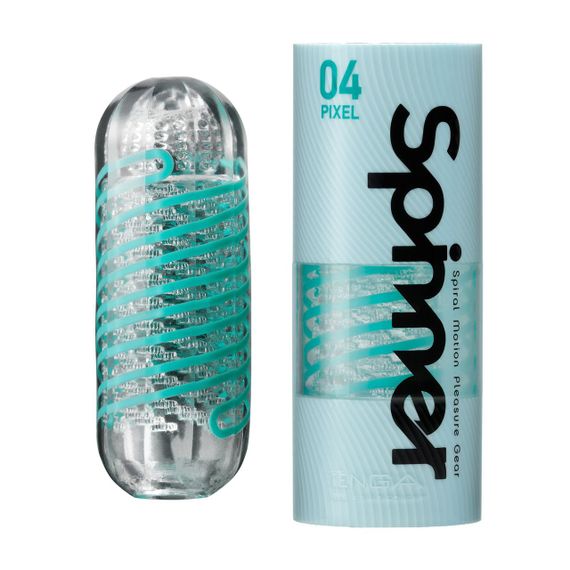 Мастурбатор Tenga Spinner 04 Pixel з пружною стимулювальною спіраллю всередині Sex Aura | Зображення 2