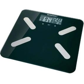 Ваги підлогові діагностичні електронні Silver Crest SPWD 180 A2 чорні до 180 кг з аналізом складу тіла
