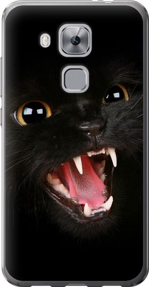 Чехол на Huawei Nova Plus Чёрная кошка "932u-961-17620"