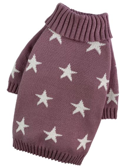 Светр в'язаний Зiрочки рожевий Y-328 | Зображення 1