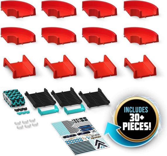 Трек машины вездеходы WowWee Power Treads. Игровой набор Nitro Stunt Pack 30+ составляющих | Зображення 2