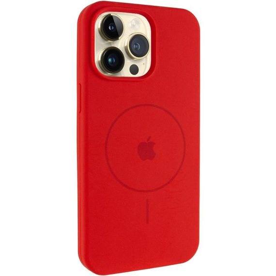 Чехол Silicone Case Full Protective (AA) V2 with MagSafe для Apple iPhone 13 Pro (6.1") Красный / Red