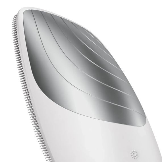 Электронная звуковая термо щетка для лица GESKE Sonic Thermo Facial Brush 6в1, Белый | Зображення 4