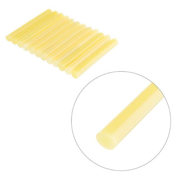 Комплект стрижнів клейових жовтих 11,2*100 мм, 12 од. INTERTOOL RT-1049