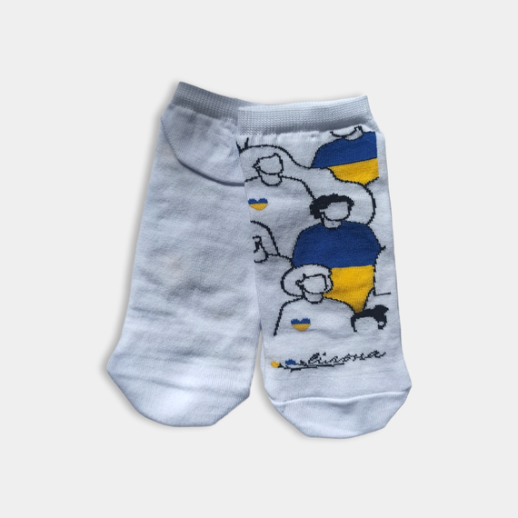 Носки женские короткие патриотические от TM TwinSocks " Вільна" р.36-39 | Зображення 1