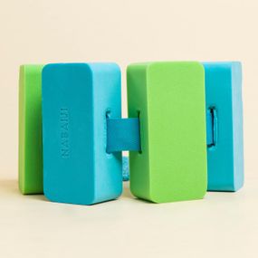 Пояс для плавання 15-60 кг блакитний/зелений - One Size