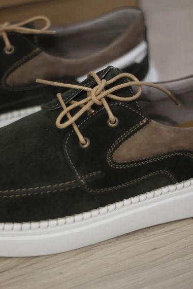 Зеленые мужские мокасины 44 размер | Зображення 1