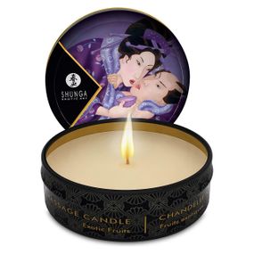 Массажная свеча Shunga Mini Massage Candle – Exotic Fruits (30 мл) с афродизиаками Sex Aura