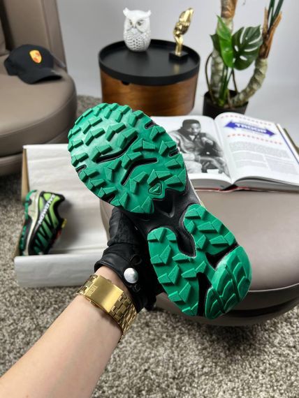 Мужские кроссовки Salomon XT-4 Carbon Black Green Silver весна / літо / осінь А3634 | Зображення 1