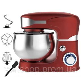 Міксер для 2600Вт Crownberg CB-3408 планетарний тістоміс з чашею 5л на 6 швидкостей з імпульсним режимом GA-96