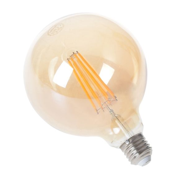 Лампа светодиодная LED 9W E27 COG WW G125 Amber 220V | Зображення 1
