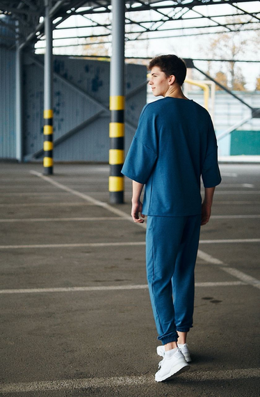 Комплект Марсель оверсайз синій S | Зображення 1