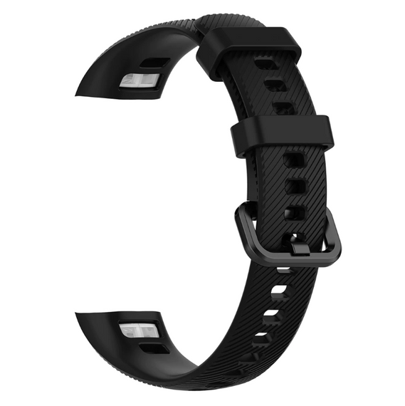 Силіконовий ремінець Primo для фітнес-браслета Huawei Honor Band 4 / 5 - Black | Зображення 2