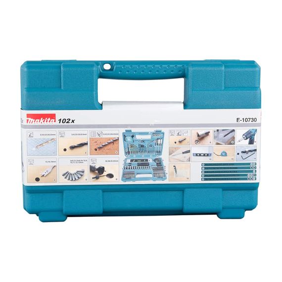 Набор свёрл, бит и насадок (102 предмета) Makita E-10730 | Зображення 5