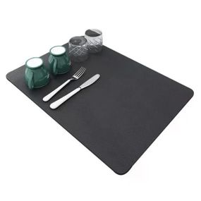 Коврик для сушки посуды PVC mat 40×30 см • Кухонный коврик-подставка 40×30×0,4 см для тарелок, чашек и столовых приборов