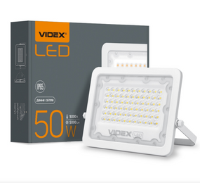 LED Прожектор 50W 5000К 220V білий VL-F2e-505W Videx