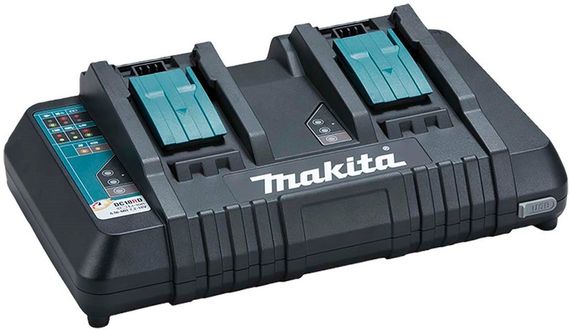 Набір акумуляторів + зарядний пристрій Makita, LXT BL1860 x 2шт (18В, 6Ач) + DC18RD, кейс Makpac3 (198077-8) | Зображення 2