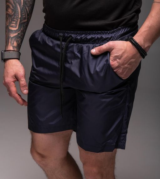 Мужские легкие шорты из плащевки внутри с сеткой RA2040, цвет синий, размер S | Зображення 5
