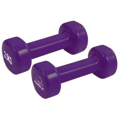Гантель PowerPlay вінілові 4125 Achilles 2 х 2.5 кг Фіолетові (PP_4125_2.5kg_2in) | Зображення 5