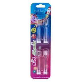 Змінні насадки до щітки Brush-Baby KIDZSONIC (від 3+ років) (4 шт.)