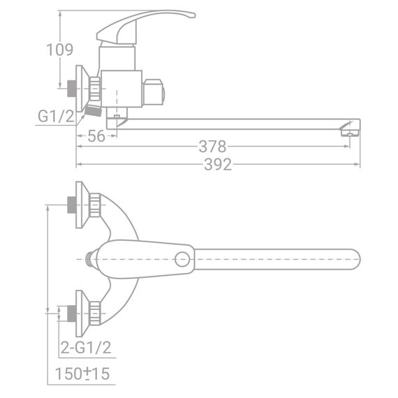 Змішувач для ванни TAU SL-2C243C (9840220) | Зображення 1