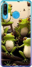 Чехол на Huawei P30 Lite Жабки "5656u-1651-17620"