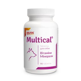 Витамины для взрослых собак Dolfos Multical 90 табл