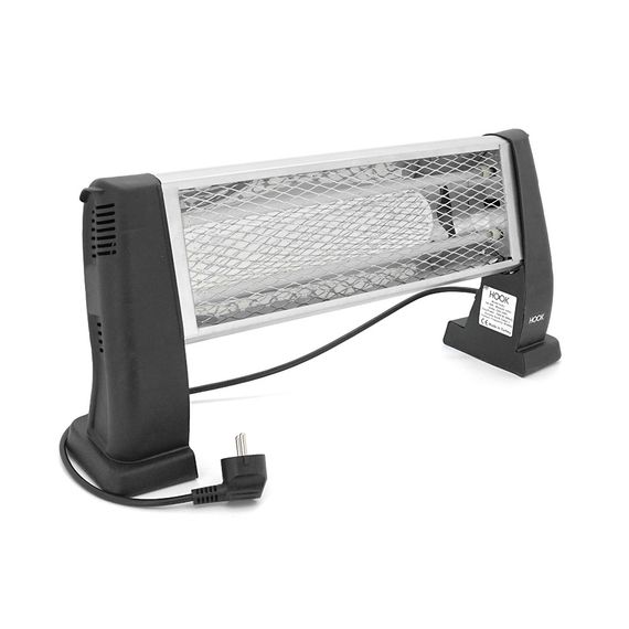 Інфрачервоний обігрівач HOOK H-406, 1000Вт, 2 режими 500/1000Вт, 550x250x120mm