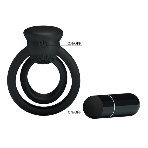 Ерекційне кільце - Pretty Love Esther Penis Ring Black | Зображення 2