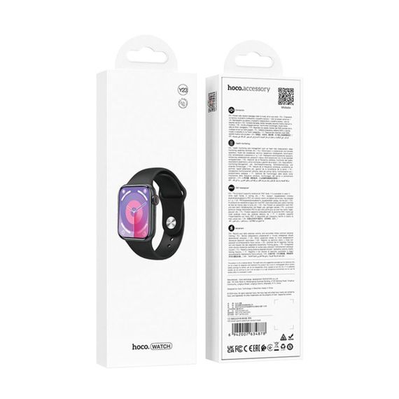 Смартгодинник HOCO Y23 Smart sports watch Black | Зображення 1