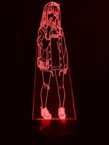 Акриловий світильник-нічник Зеро Ту 3 червоний tty-n000823