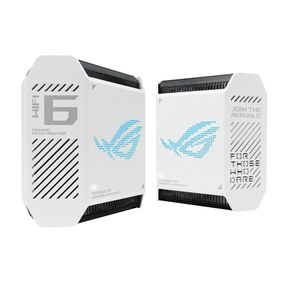 Маршрутизатор ASUS ROG Rapture GT6 2PK white AX10000 3xGE LAN 1x2.5GE WAN 1xUSB 3.2 g1 WPA3 OFDMA MESH (90IG07F0-MU9A40)