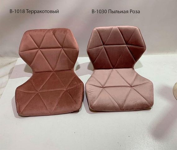 Барный стул с регулировкой высоты Torino Bar WT-Base на белой круглой опоре-диске Ø 385 мм, мягкое сиденье велюр терракотовый В-1018 | Зображення 1