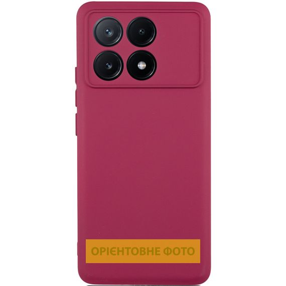 Чехол TPU GETMAN Liquid Silk Full Camera для Motorola Moto G15 4G / G15 Power / G17 / G17 Power Бордовый / Marsala