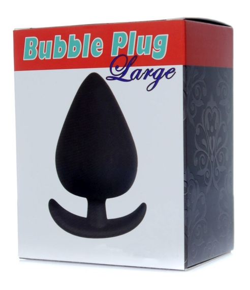 Анальний плаг Boss Series - Bubble Plug Large Black, BS6700059 Sex Aura