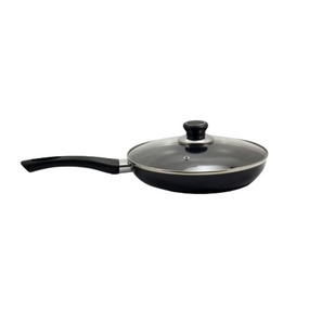 Сковорідка d18см скляна кришка а/п Non Stick чорна FPN-181 Interos