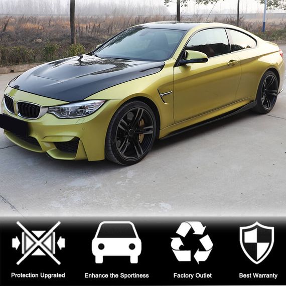 Накладки на пороги V2 (для F82/F83, Карбон) для BMW 4 серия F-32 2012-2020 гг | Зображення 1