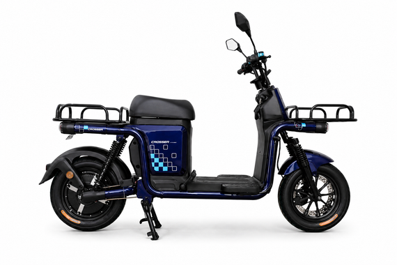 Электроскутер Crosser SUPER MAX 1200W 60V 30Ah LiFePO4, до 60 км/ч, запас хода до 90 км, мощный электровелосипед | Зображення 8