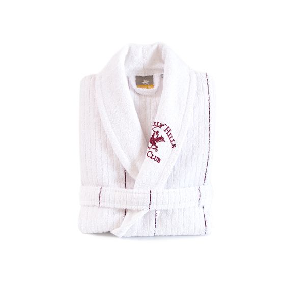 Халат Beverly Hills Polo Club 9482 Туреччина XS/S  Бавовна + поліестер Бордове