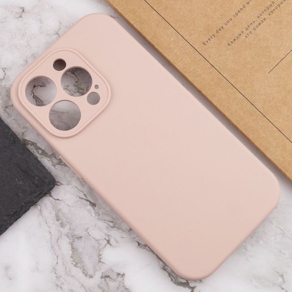 Чохол Silicone Case Full Camera Protective (AA) NO LOGO для Apple iPhone 14 Pro Max (6.7") Рожевий / Pink Sand | Зображення 4