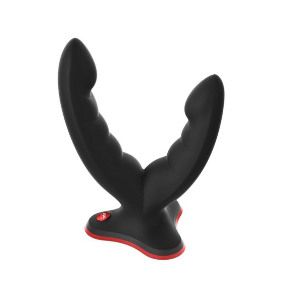 Подвійний фалоімітатор Fun Factory RYDE black, гнучкі стовбури, присоска sexstyle | Зображення 2