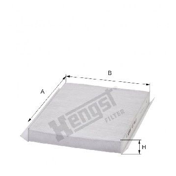 Фильтр салона Citroen Xsara 99-12, Hengst, E978LI,