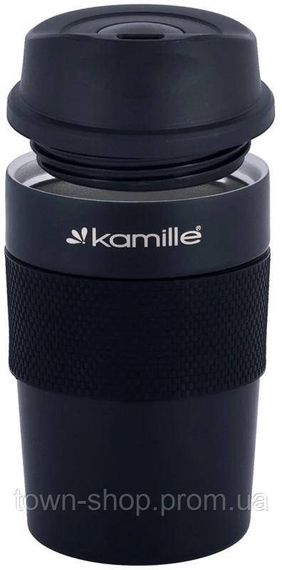 Термокружка Kamille Felice 480мл с TPR вставкой KM-2049A