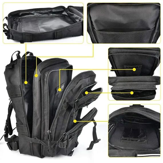 Тактический рюкзак для ЗСУ ВСУ, Мужской рюкзак туриста Армейский для похода ЗСУ ZQ-27 | Зображення 2